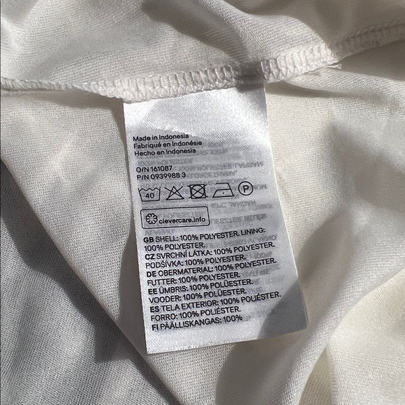 White Sheer Polka Dot Dress - Picture 4 of 5